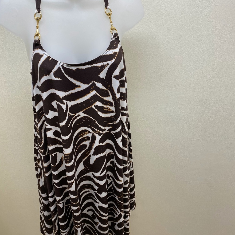 Boston Proper Animal Print Trapeze Dress size 6